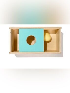 Lovevery Montessori Wooden Sliding Top Box Ball Drop Toy